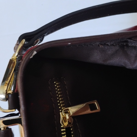 Red Ox Blood Color Leather Handbag - Picture 7 of 13